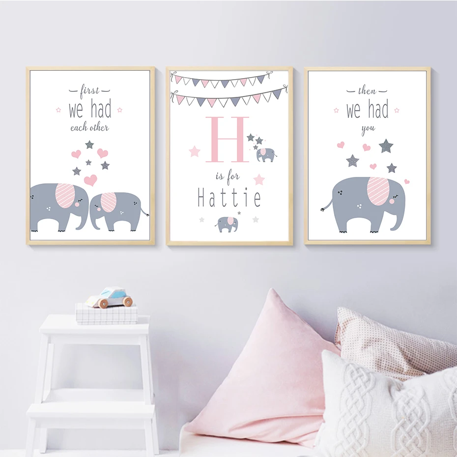 19+ Most Elephant canvas wall art nursery images information