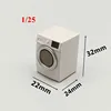 Creative 1:20/15/25 Dollhouse Miniature DIY Scene Decoration Mini Washing Machine for Model Hobbies 2