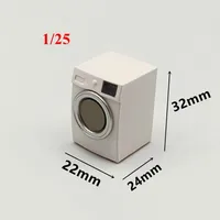 Creative 1:20/15/25 Dollhouse Miniature DIY Scene Decoration Mini Washing Machine for Model Hobbies 2