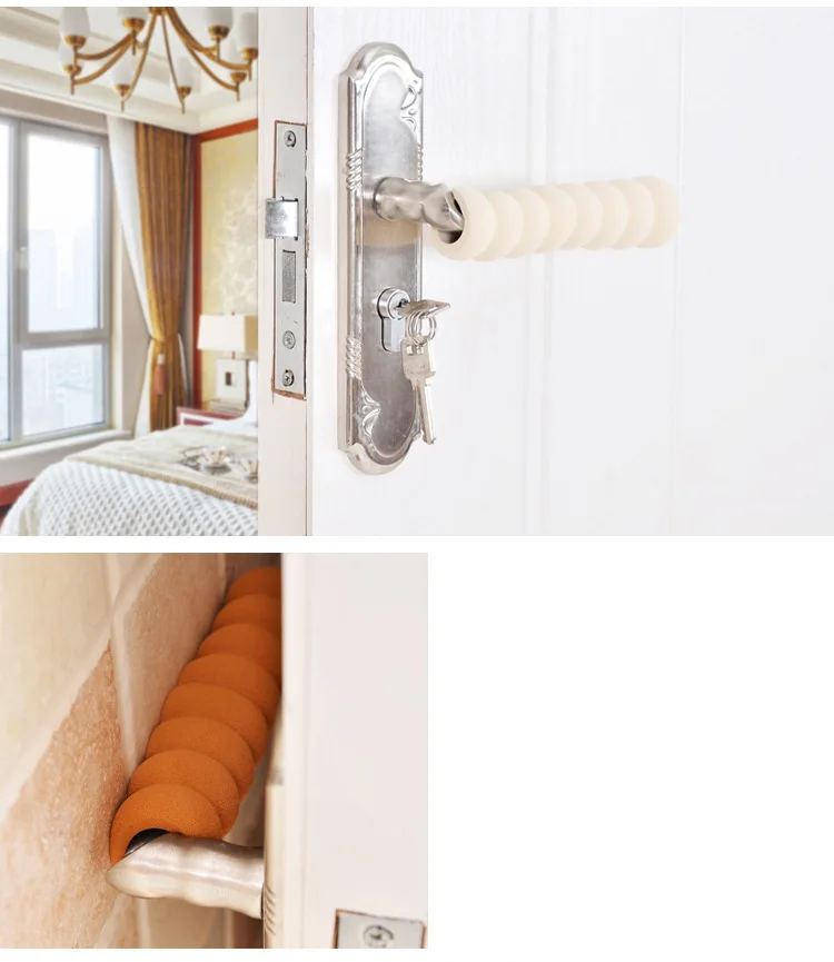 Spiral Baby Collision Avoided Door Handle Gloves Thick Silencer Anti-Fender Door Handle Children Safe Protection Protective Case