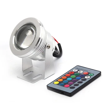 

AC/DC 12V 10W RGB LED Underwater Light Submersible Lamp With Remote Control