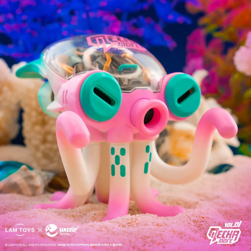 Глухая коробка подлинные LAMTOYS WAZZUPfamily Moer полумеханическая кукла Осьминог ручной
