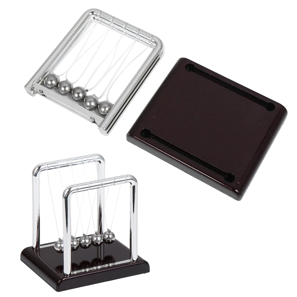 1PC Cradle Balance Steel Balls School Teaching Supplies Physics Science Pendulum Desk Gifts Home Decoration Kids Toy