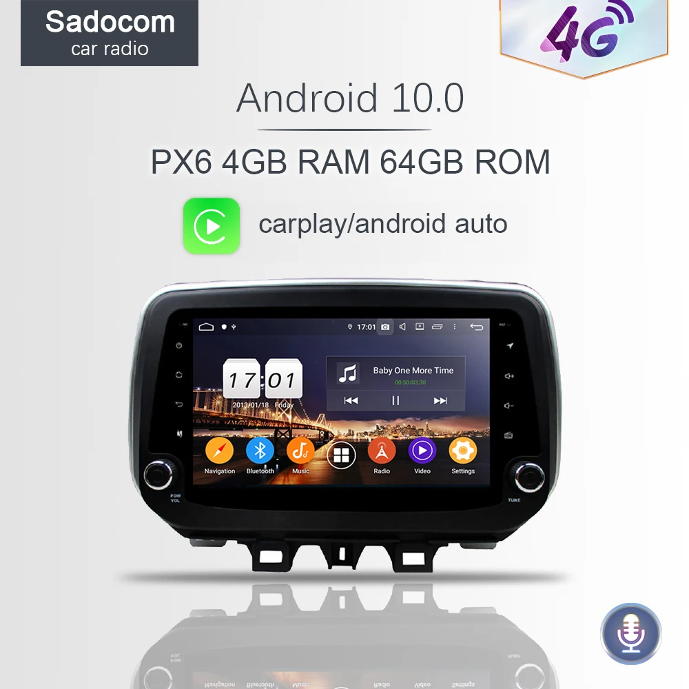 720P PX6 9&quot DSP 2 din Android 10.0 4GB RAM 64G ROM Car dvd Player for Hyundai IX35 Tucson 2018 2019 GPS autoradio car radio 5.0 |