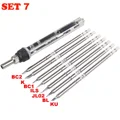 With 7 pcs T12 tip
