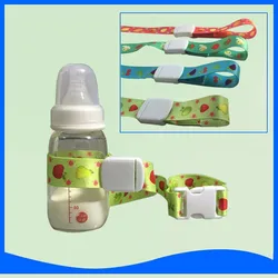 Correa de poliéster antideslizante para niños, 4 colores, Serie de frutas, correa para biberones