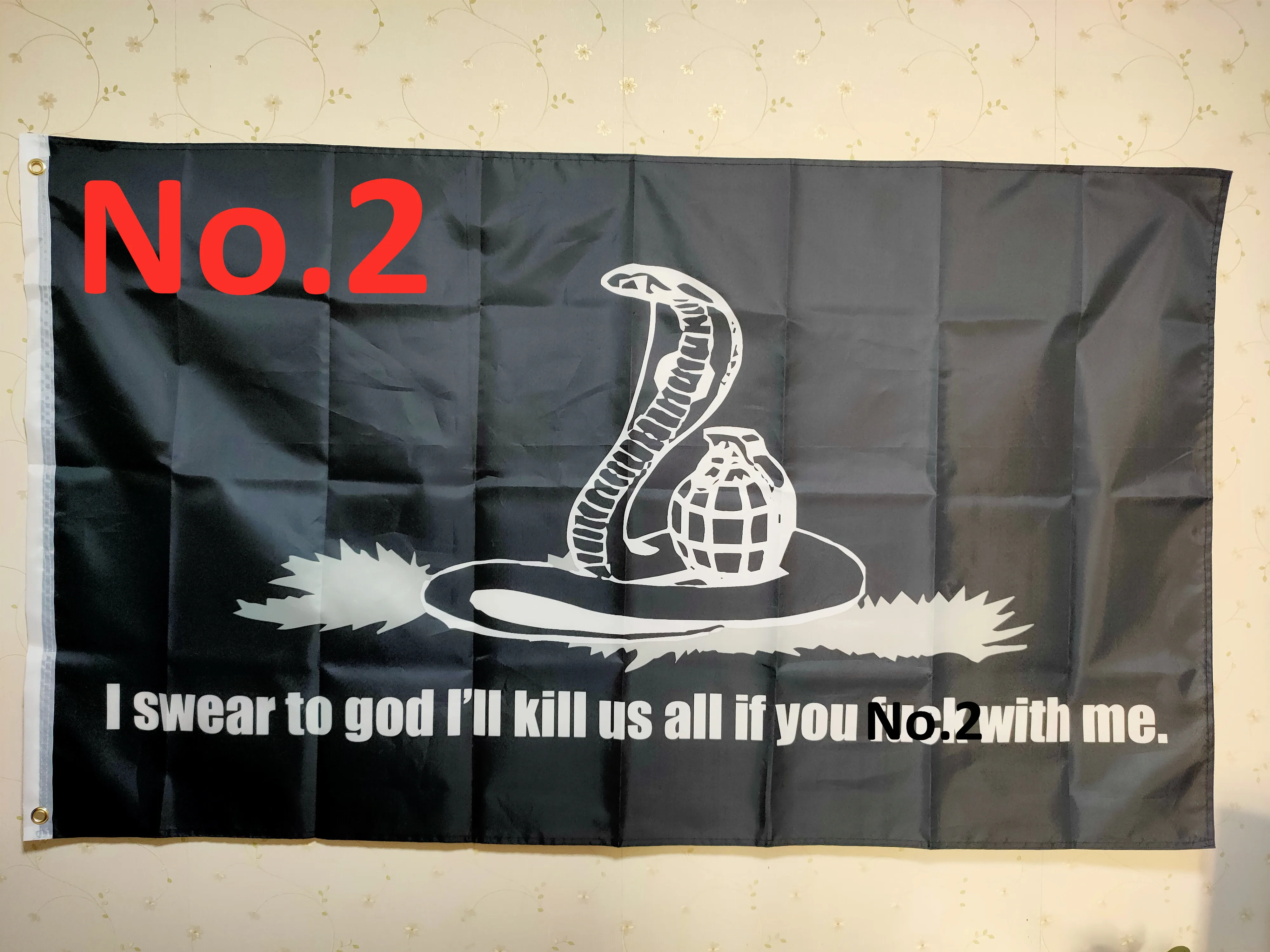 I Swear To God WIll Us All Flag Gadsden Snake Don't Tread On Me Decorative Liberty Or Death Any Size | Дом и сад