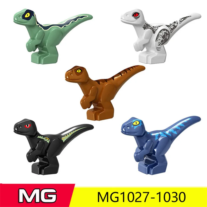 

5Pcs/set Small Jurassic Dinosaur Block Set Toys Figures Building Blocks Bricks kits DIY Educational Toys for Children