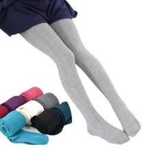 Baby Stockings Girl Tights Children Pantyhose Knitted Winter Cotton Autumn Solid 2-9-T