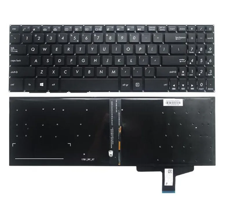 Nuovo Per Asus N580 N580V N580Vd N580Vn N580Gd Retroilluminata Tastiera Degli Stati Uniti