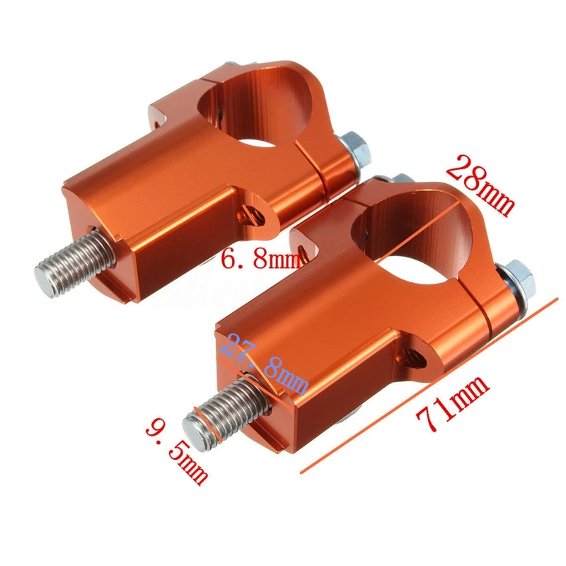 2 шт руль 28 мм Крепления зажим Riser 52 мм для 125-530Cc Sx/Exc 06-16
