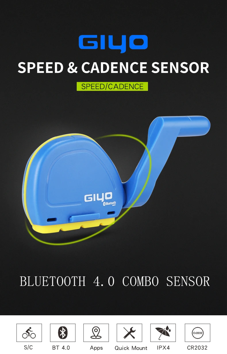 GIYO велосипедный Компьютер Таблица велосипедных кодов Bluetooth Smart Cadence беспроводной Велосипедный Спидометр спортивное оборудование Аксессуары для велосипеда