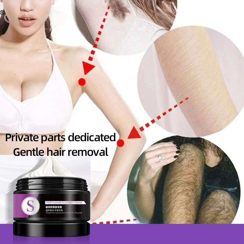 100ml Permanent Hair Removal Cream Beard Bikini Private Parts Legs Body  Armpit Painless Facial Stop Hair Growth For Women Men - AliExpress