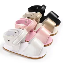 Infant Baby Shoes Girl Sandals Rubber Soft Sole Anti-Slip Summer Pu Wing Newborn First Walker New Fashion Crib Shoes