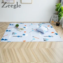 Zeegle простые ковры и ковры для дома гостиная Противоскользящий прикроватный коврик мягкий коврик для детской комнаты ковер моющийся коврик для пола