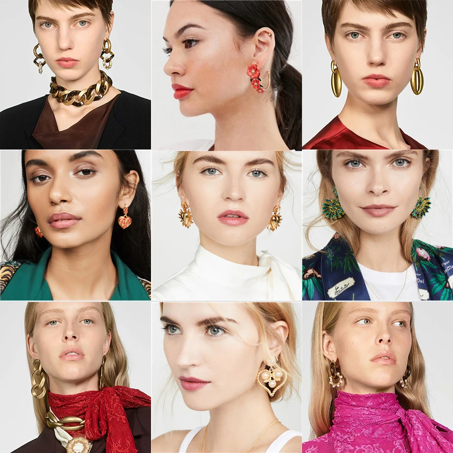 

Dvacaman Trendy Sequins Hoop Earrings for Women Gold Color Metal Circle Pendant Earrings Lady Hanging Earrings Christmas Gift ZA