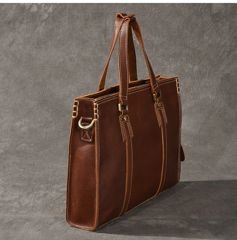 PNDME модный винтажный мужской портфель из натуральной кожи, деловой Повседневный портфель из воловьей кожи, 14 дюймов, сумки через плечо для ноутбука, сумки-мессенджеры