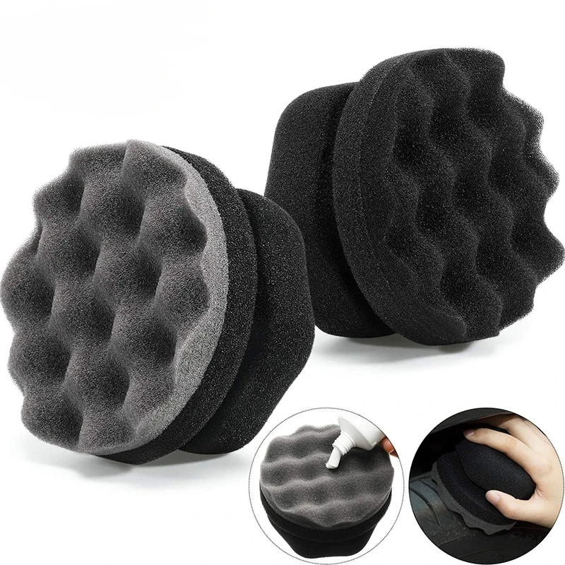 Car Wax Polishing Sponge Hexagonal Grip Applicator Hand Tire Wax Sponge
