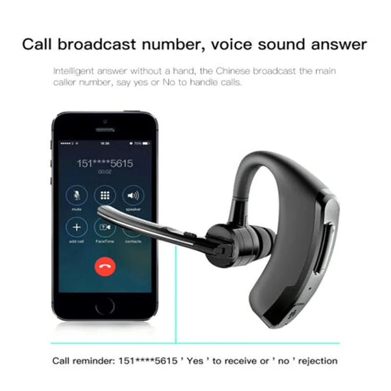 Высококачественная bluetooth-гарнитура беспроводные наушники для бизнеса, наушники с защитой от пота, стерео наушники для iPhone Xiaomi