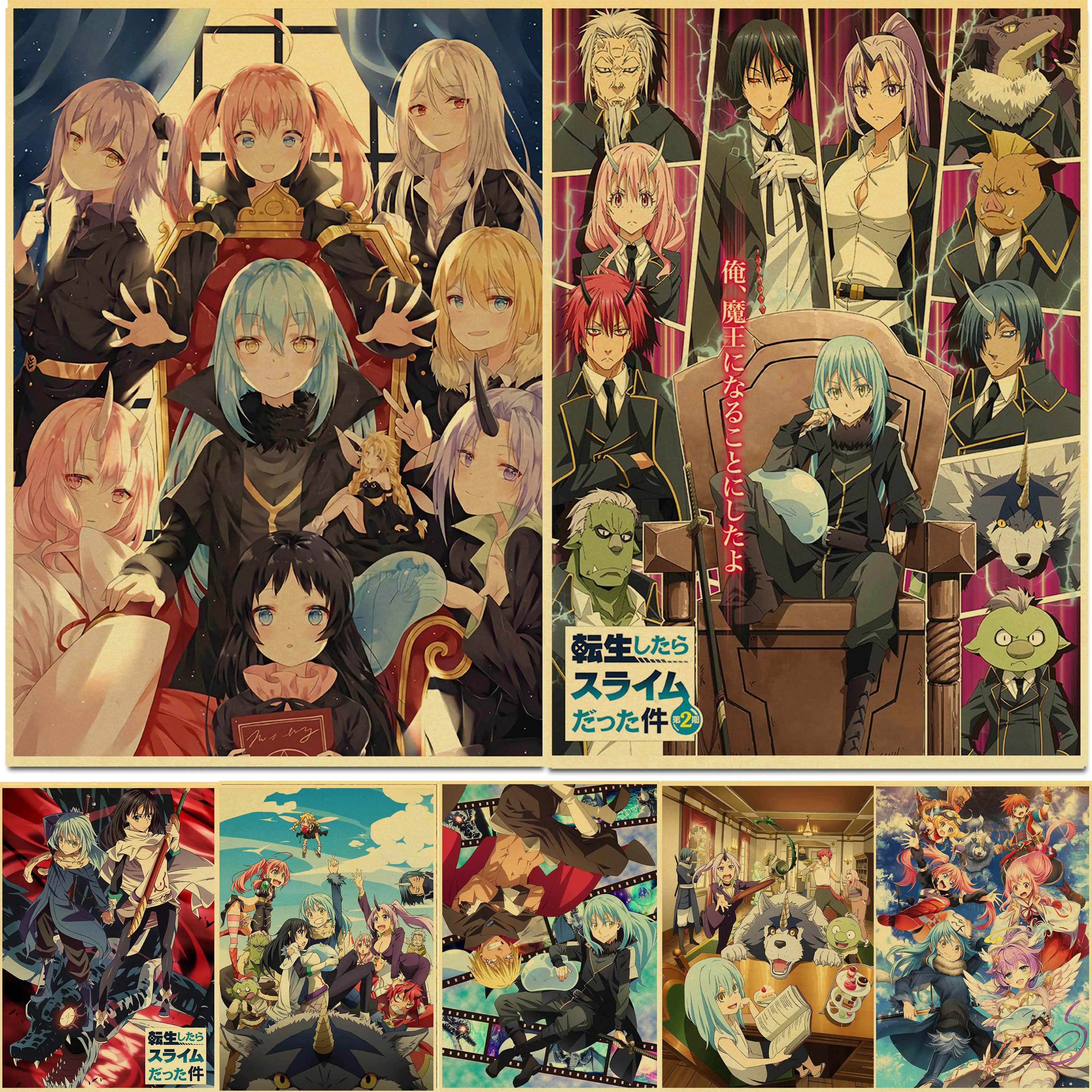 Tensei Shitara Ken Anime Mural Wall Hang Poster, Mestre Francês Cos Scroll,  Decoração de Casa, reencarnado como uma espada - AliExpress