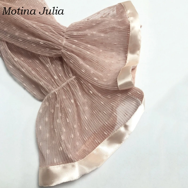 Motina Julia сетчатые блузы в горошек с открытыми плечами женские пляжные пикантные