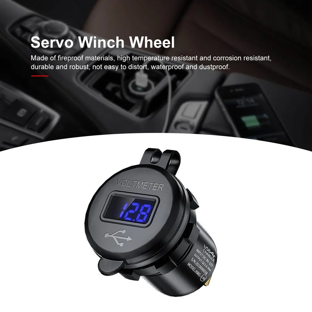QC3.0 DC12V-24V двойной USB светодиодный дисплей Авто Быстрая зарядка зарядное устройство для телефона адаптер для мотоцикла розетка зарядное устройство s