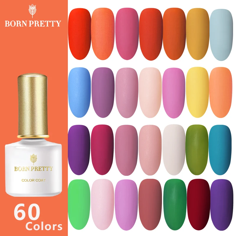 От BORN PRETTY 60 Цвет s цветной гель для ногтей матовый лак серии 6 мл био Гели Soak Off УФ