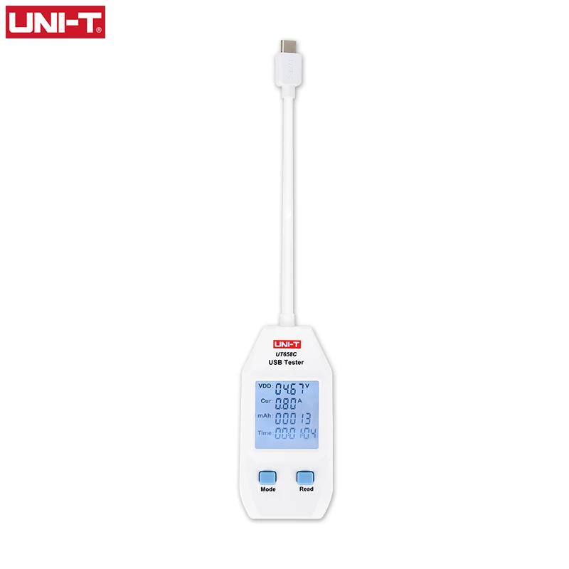 Uni-t USB тестер цифровой вольтметр Амперметр Напряжение тока Амперметр измеритель емкости доктор для Мобильный телефон планшет мощность - Цвет: UT658C
