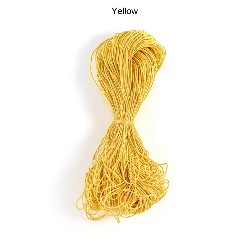 65m/lot 1 mm Polyester Handmade Braided Rope Bracelets Necklaces Beaded Cord Wax Wire For DIY Jewelry Making Supplies Accessorie 