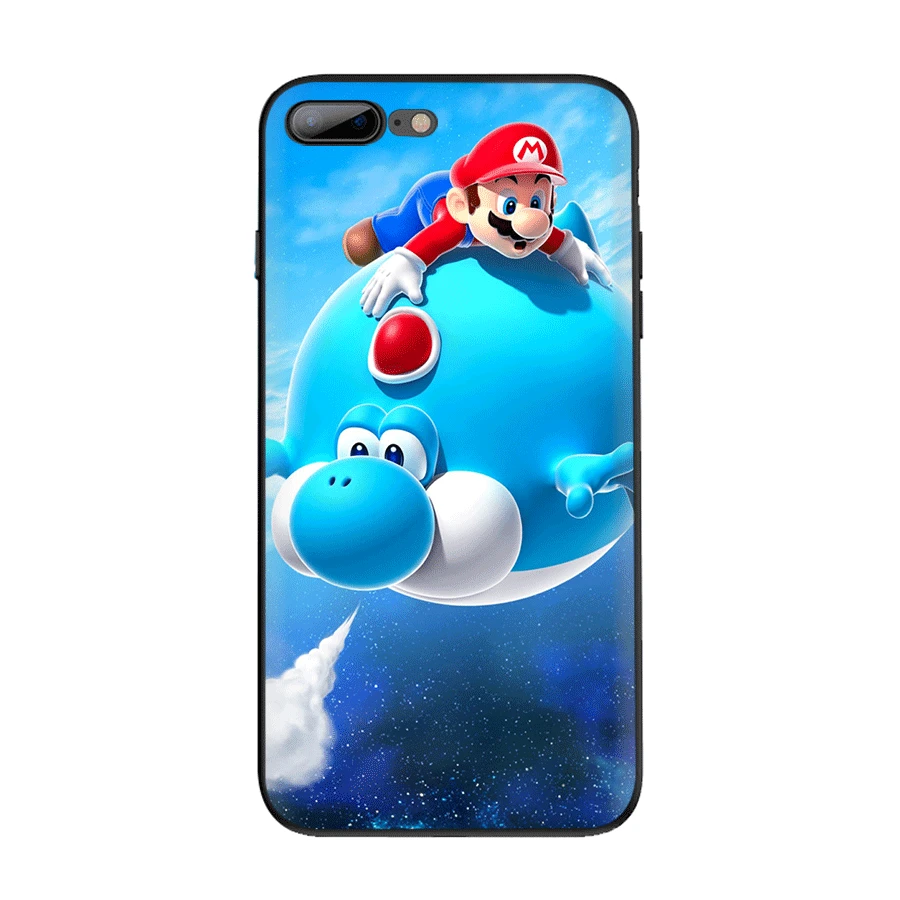 Чехол из ТПУ для iPhone 11 Pro Max X XS XR iPhone 6, 6s, 7, 8 Plus, 5, se, 5S, чехол с мультипликационным принтом Йоши, Супер Марио, динозавр, милый - Цвет: B7