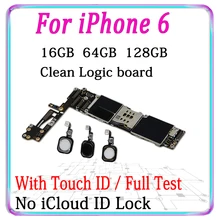 С/без Touch ID MB для iPhone 6 материнская плата с чипами Бесплатный iCloud для iPhone 6g материнская плата оригинальная разблокированная панель