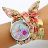 Shsby New Design Ladies Flower Cloth Wristwatch Fashion Women Dress Watch High Quality Fabric Clock Sweet Girls Bracelet Watch 2