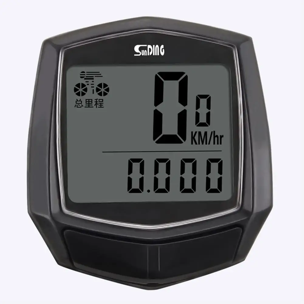 1pc Bike Computer With LCD Digital Display Waterproof Bicycle Odometer Speedometer Cycling Stopwatch Riding Accessories Tool