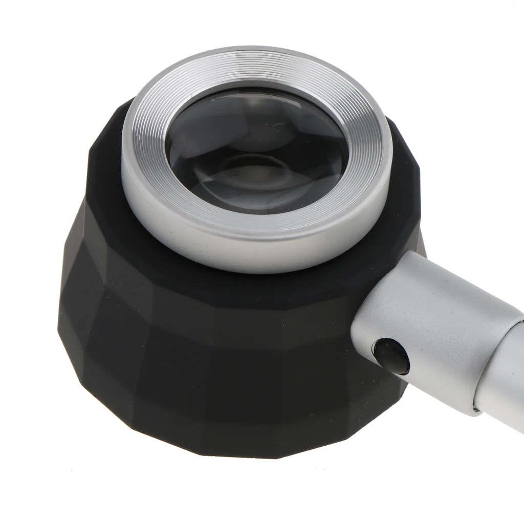Handheld Magnifier Magnifying Glass With LED And UV Light Magnification 30X