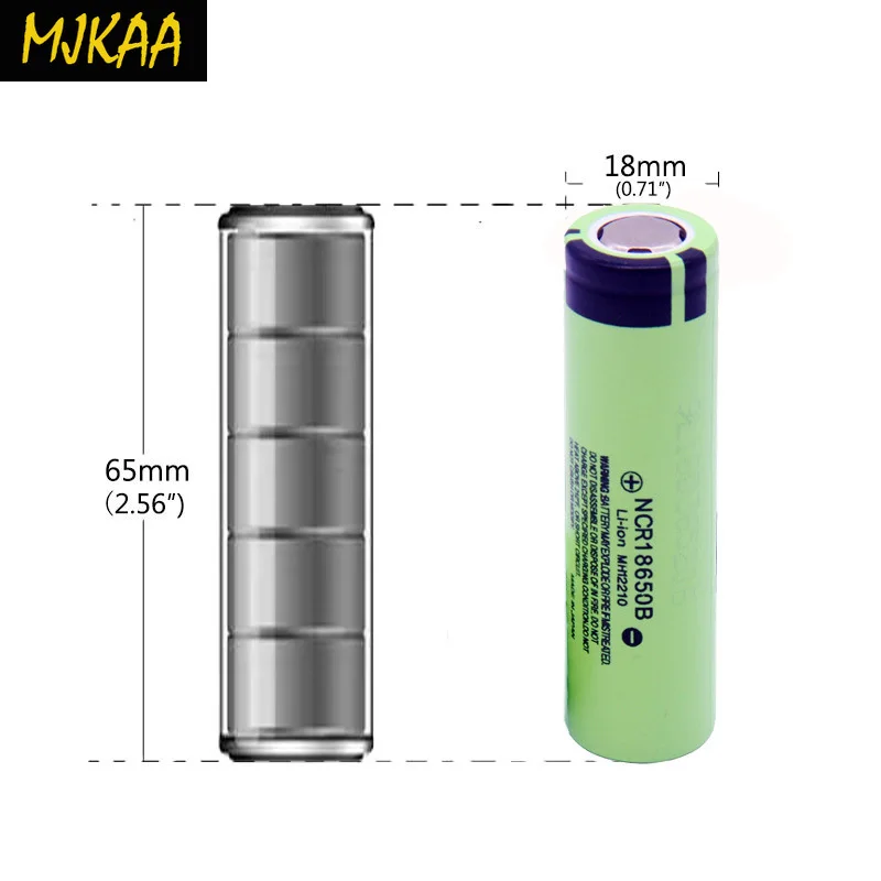 MJKAA 2-6 шт 3,7 V NCR 18650 3400mAh литий-ионная аккумуляторная батарея NCR18650B для фонарика