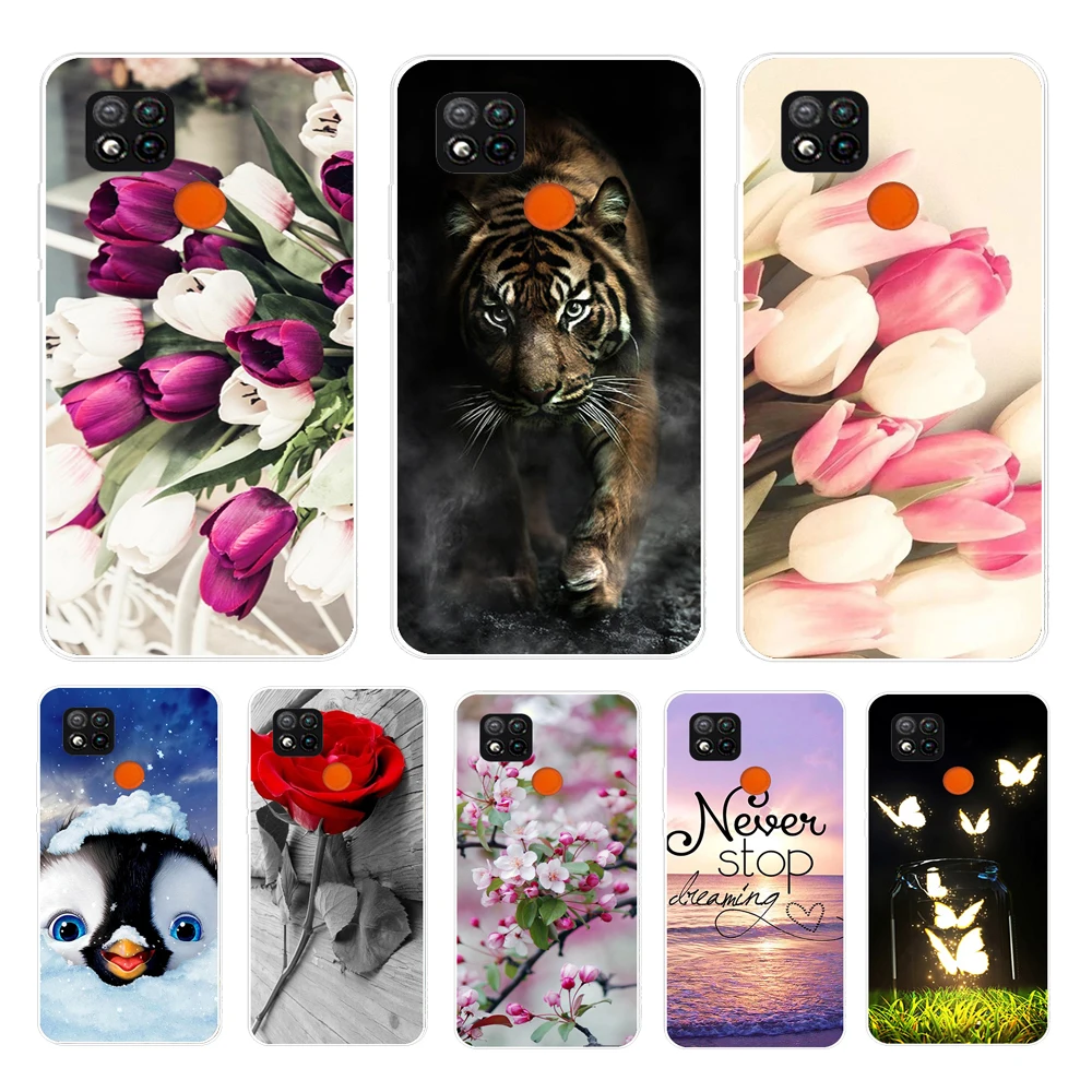 Funda de silicona para Xiaomi Redmi 9A, carcasa trasera suave de León y Lobo para Xiaomi Redmi 9AT, 9C 9 A A9