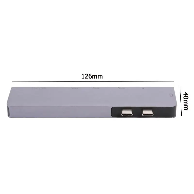 Двойной usb type C конвертер в 4K HDMI USB C USB 3,0 TF карта памяти Встроенный чип-преобразователь Plug and проигрыватель адаптер