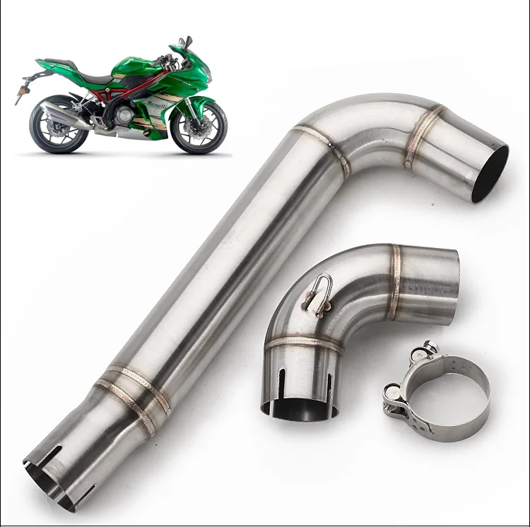 

Motorcycle Modified Benelli Hurricane 302 Modified Exhaust Pipe Huanglong 302 Locomotive Exhaust Pipe Middle Section Accessories