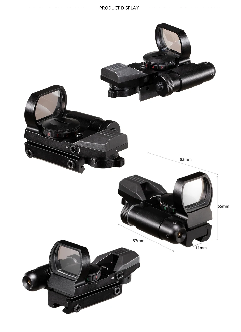 11mm 20mm encadernação riflescope reflexo óptica vista