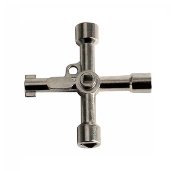 

Multifunction 4 Ways Universal Wrench Key Plumber Keys For Gas Electric Meter Cabinets Bleed Radiators