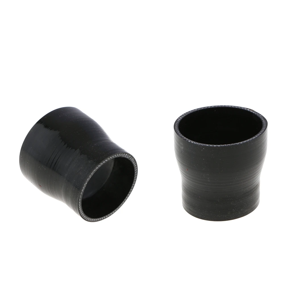 2PACK 4-ply 2''-2.5'' 51mm-63mm Straight Silicone Reducer  Hose Coupler