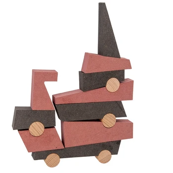 

Wooden Building Blocks Stacking Game for Kids Children Preschool Learning Educational Toys Shape Block 3D Puzzles Toys