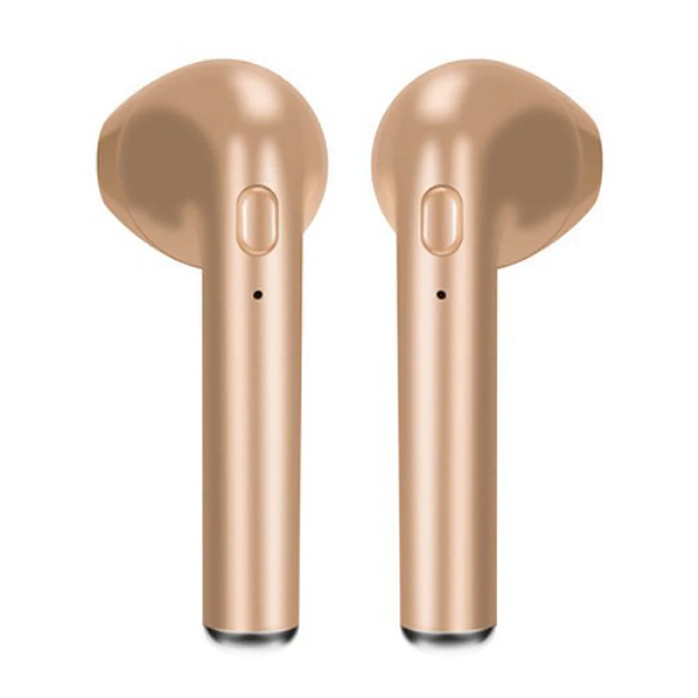 Bluetooth наушники 5,0, стерео TWS гарнитура, слуховой аппарат, двойные уши, мини новые спортивные наушники - Цвет: Golden
