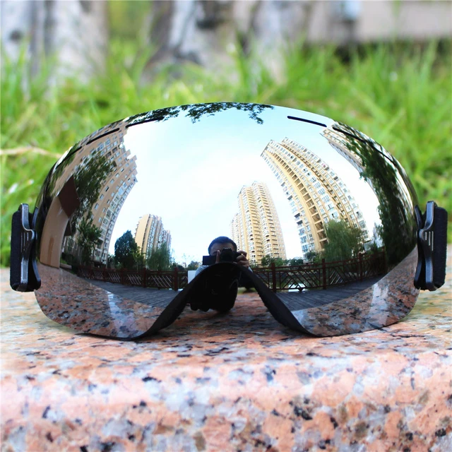 Gafas de esquí antiniebla para hombre y mujer, lentes intercambiables con  protección UV para deportes de nieve y Snowboard, para invierno - AliExpress