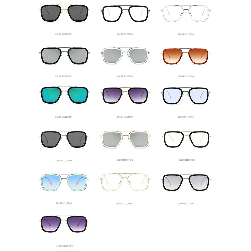 RFOLVE Fashion Tony Stark occhiali da sole da Uomo The Avengers 3 iron Man  Piazza Occhiali Cornice Spiderman Edith Occhiali Da Sole Unisex RX215|Men's  Sunglasses| - AliExpress