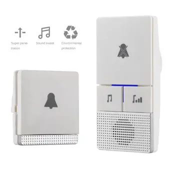 

Wireless Doorbell Self-Generation Old Man Pager Home Long Distance 1 Drag 1 Electronic Doorbell