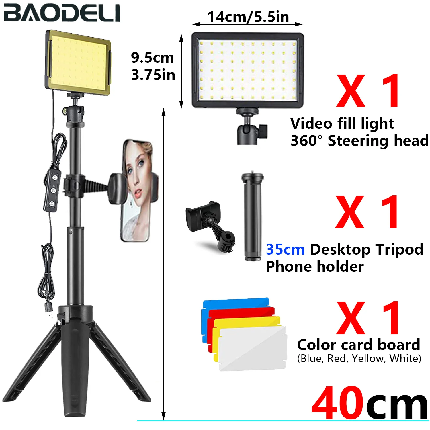 40cm stand and clip