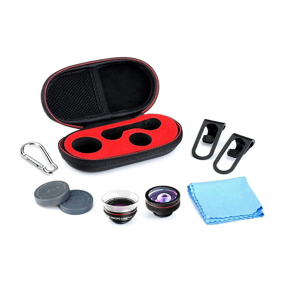 Mpow PA065 Phone Lens 3 in 1 Clip On Phone Camera Lenses Kit 24X Super Macro Lens 180 Degree Fisheye Lens For Iphone 8 7 6 Plus (6)