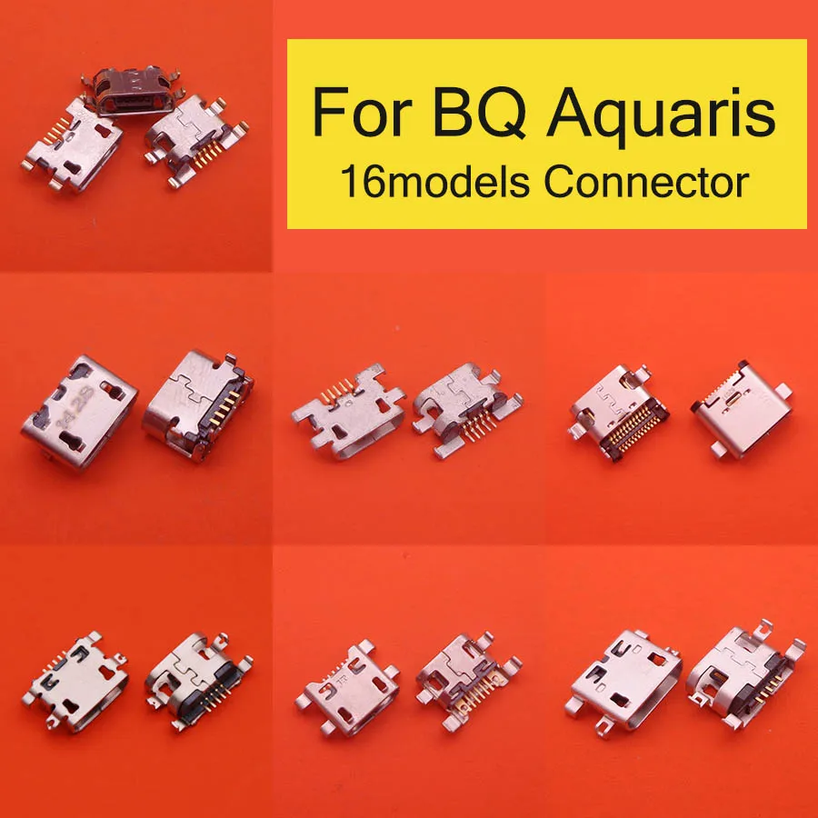 5Pcs Di Alimentazione Di Ricarica Di Ricambio Port Mini Micro Usb Presa Di Connettore Spina Per Bq Aquaris U U Lite U2 U2 Lite V V Plus X X Pro