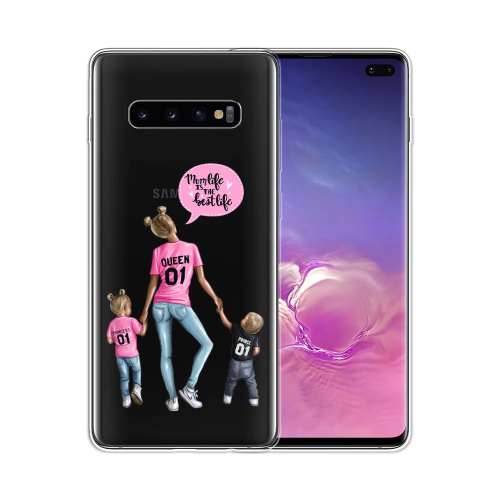 Модный супер-чехол для телефона для мамы и папы для девочки samsung Galaxy S9 S8 S10 Plus S7 S6 Edge S10 Lite Funda Etui - Цвет: 6119